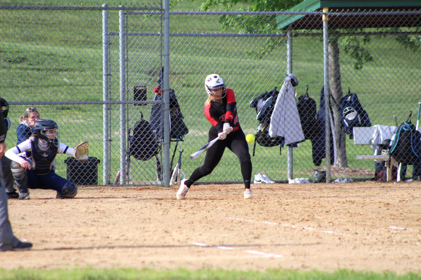 Nicole Paulson hits a pitch